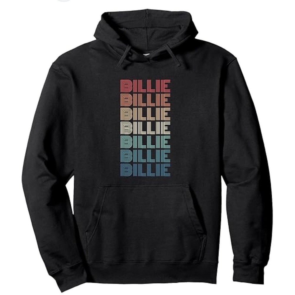 Billie Eilish NWOT Gildan Softstyle Midweight‎ Retro Graphic Hoodie Black  L